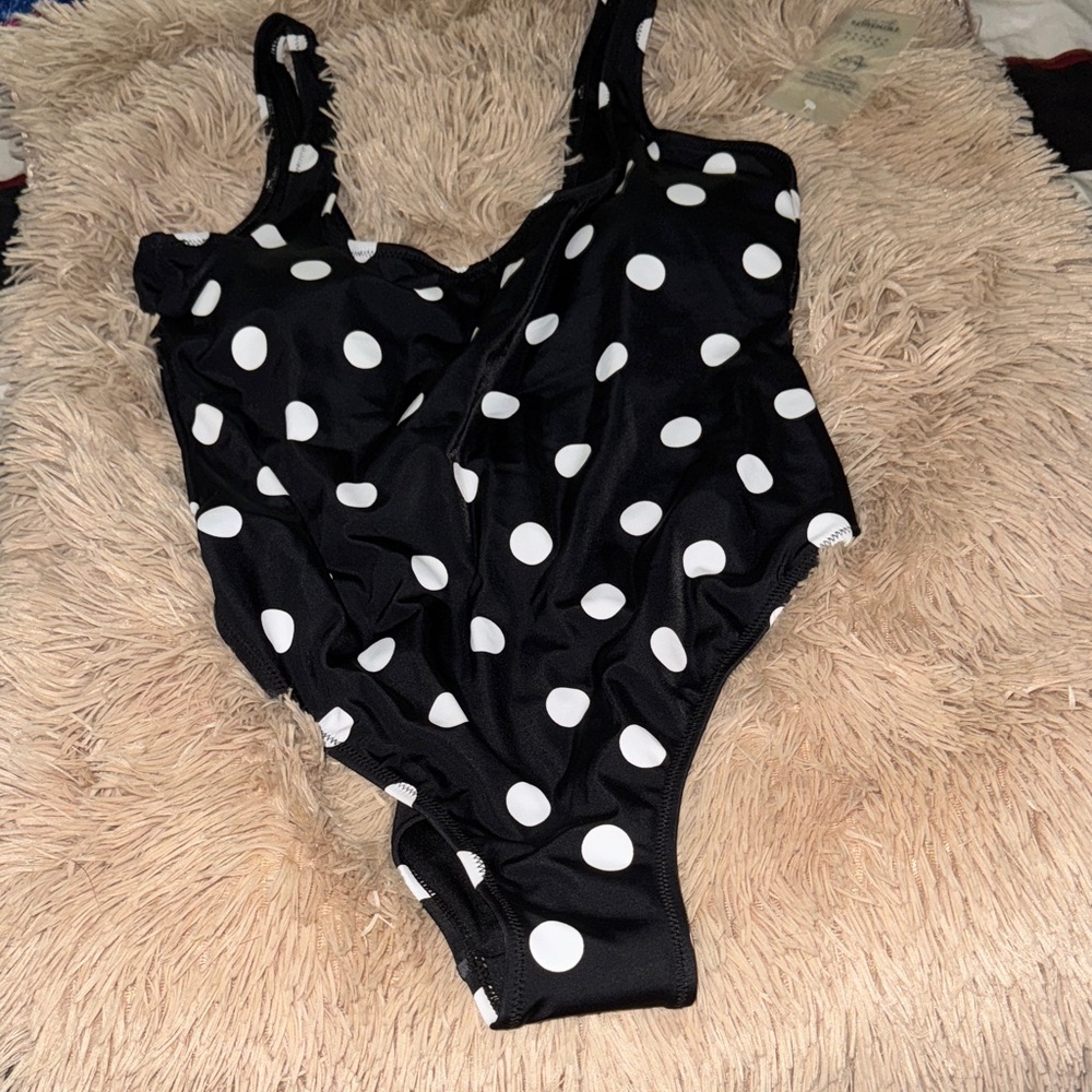 Swimsuits For All Black and White Swimsuit NWOT